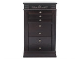 Jewelry Armoire with Mirror, 8 Drawers & 16 Necklace Hooks, 2 Side Swing Doors 62583884