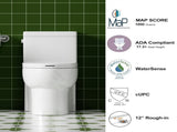 1.28 GPF Side-Single-flush One Piece Toilet, Water-Saving Elongated Comfort Height Floor Mounted, W3192P277906