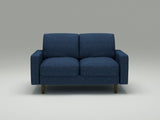 Modern 2Seat Loveseat Sofa, Polyester Fabric Couch, Without Accent Pillows, Loose Back Cushion for B2735P610774