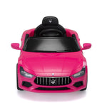 ZUN Maserati Ghibli-licensed 12V Kids Ride on Car with Remote Control, Music and Lights, Pink W2181P149195