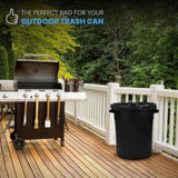 65 Gallon Extra Large Trash Bags - 100 Count Thickened Heavy Duty Black Garbage Bags for Outdoor 38323142