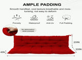 Outdoor Swing Cushions 60 Inch, Waterproof 4" Thick Porch Swing Cushion Replacement with Backrest 15898903