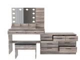 Large Makeup Vanity with Lights, Vanity Table with Charging Station, Vanity Desk with Mirror and 10 71427985