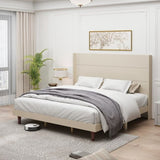 Stylish High Headboard Bed, 54 "High Headboard, High Quality, Comfortable High Back Design Ideal for W1716P221489