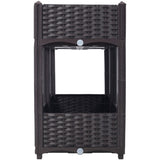 Planter Raised Beds - Elevated Planter Garden Box with Drainage Plug Raised Garden Beds for W465P187500