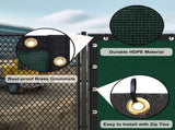 4'X50' Dark Green HDPE Fence 27174281