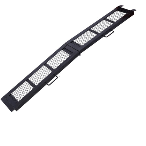 ZUN 80" Steel Loading Ramp, 800LBS Capacity, Portable Motorcycle Ramp, Folding ATV Ramp for Pick up 45431521