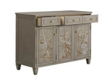 Dauphin Handpainted Entryway Storage Cabinet, Grey Cashmere Wood B2719P238531