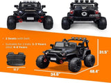 Large Wheels 2 Seater Kids Electric Car Powerful Electric Ride On Truck w/Remote Control, 2 Speeds, 46883594