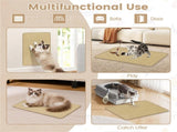 24 x 16 Inch Natural 6-Piece Cat Scratching Mats, Sisal Material Anti-Slip Latex Backing Furniture 45802917