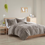 Twin/Twin XL Shaggy Long Fur Comforter Mini Set B03595899