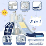 ZUN 5-1 Toddler Slide Set, Freestanding Spaceship Set with Slide, Kids Slide Playset Structure, N710P173043C