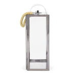 ZUN LARRY 19"H STAINLESS STEEL LANTERN 72176.00SIL