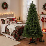 7FT Christmas Tree with 775 Tips Artificial Plant Full PVC Branches Green Unlit Holiday Tree Sturdy 40218551