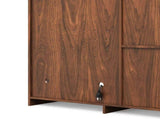 51.2" Modern Fluted Bar Cabinet with Fridge Compartment 59558592