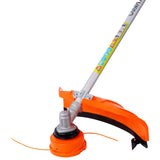 52cc Weed Eater/Wacker Gas Powered, 2 in 1 String Trimme,with 10'' Brush Cutter,Rubber Handle & W465123542