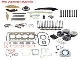 Engine Overhaul Rebuild Pistons 23mm Seals Kit For Audi A4 VW GTI Jetta 2.0 T 06H109158H 06H198401A 41466348