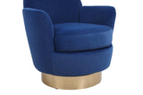Velvet Swivel Barrel Chair, Swivel Accent Chairs Armchair for Living Room, Reading Chairs for W1361116864