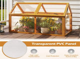 Orange Portable Garden Hot House, Sturdy Wooden Greenhouse for Vegetables Fruits Flowers 07427865
