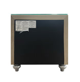 Beige 2-Drawer Nightstand B062P215408