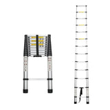 Telescoping Ladder 12.5FT, Telescopic Extension Ladder, Aluminum Alloy Folding Ladder Portable W2660P255609