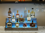 LED Lighted Liquor Bottle Display Shelf, 24 Inch Bar Display Shelf, DIY Illuminated Bottle Shelf 79052622
