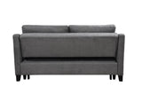 ZUN 69" 3 in 1 Convertible Queen Sleeper Sofa Modern Fabric Loveseat Futon Sofa Couch w/Pullout W1417111822