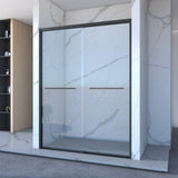 56-60"x70" Aluminum Frame Double Sliding Shower Door,Bypass Bathroom Sliding Door with Premium 5/16" W2011P197883