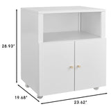 ZUN Home Office Printer Stand Wheels, Printer Tables File door Mobile Lateral Filing Cabinet W1247P236440