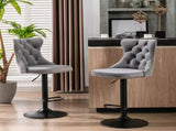 Furniture,Swivel Velvet Barstools Adjusatble Seat Height from 25-33 Inch,17.7 inch base, Modern 37443239