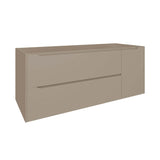 DAX Cenit Single Vanity Cabinet with 2 Drawers 1 Door 48 Inches Matt Moka B2702P227048