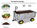 3-in-1 Oversized Steel Garden , 880lbs Pullable Mesh Metal Garden, All-Terrain Utility 58365915