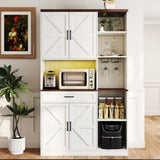 71'' Farmhouse Kitchen Pantry Sideboard with Cabinet and Drawer, Multifunctional Kitchen Buffet with W2557P294895