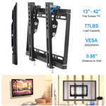 ZUN TV Wall Mount Bracket Tilt for 13"-42" LED/LCD/PLASMA Flat TV VESA 200x200mm 06874469