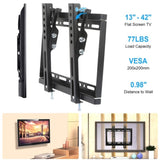 ZUN TV Wall Mount Bracket Tilt for 13"-42" LED/LCD/PLASMA Flat TV VESA 200x200mm 06874469