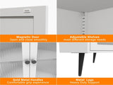 70.87'' Corner Cabinet, Metal Storage Cabinet with Doors and Adjustable Shelves, Corner Organizer W3387P499390