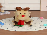 Kids Ride-On Rocking Horse Toy with Lullaby Song,Moose Rocking Toy with Hand Puppets and Safety Belt 86775418