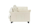Modern velvet sofa, sofa pull-out bed, small love seat casual sofa with back, with pillow, pockets, W1658P166781