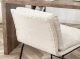 Milos Upholstered 26-inch Counter Height Stools, Set of 2,Vanilla White T2574P245862