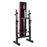 ZUN Adjustable Folding Multifunctional Workout Station Adjustable Workout Bench with Squat Rack - balck W2181P153079