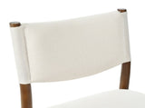 26.4" Solid Wood Counter Height Barstools, Modern Bar Stools Set of 2, Linen Upholstered Kitchen N762P411383A