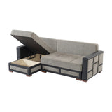 PrimeNest UrbanEdge Upholstered Convertible Sectional with Storage B030P305116