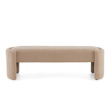 Elegant and Simple Long - shaped Ottoman Bench, Light Camel N769P227926Y