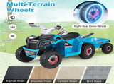 2 in 1 Kids Ride On ATV with Removable Trailer, 6V Electric Quad for Toddlers Ages 3 Navy 33075439