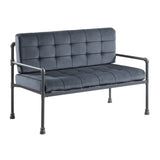 Brantley Gray Velvet & Sandy Gray Finish Loveseat B2726P288748