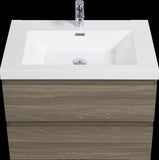 ZUN 30" Floating Bathroom Vanity with Sink, Modern Wall-Mounted Bathroom Storage Vanity Cabinet with W1573P152697