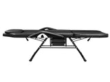 Beauty Bed, Model SBWDB, Black, PVC Upholstery, Iron Frame, 72in, Adjustable Backrest & Leg Angle, 51308411