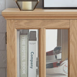 LED Curio Display Cabinet,Antique Display Cabinet with Adjustable Shelves,Retro Design Quality W2275P231692