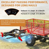 Wheelbarrow Utility Cart Electric Powered Cart 48V28Ah 500W Capacity 500lbs Material Hauler ET301713RDF