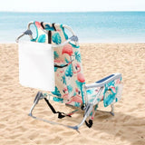 63*65*82cm Short Oxford Cloth Silver White Aluminum Tube Bearing 100kg Beach Chair Flamingo 74554603